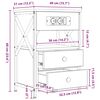 vidaXL Noćni ormar s ladicama 2 pcs Sonoma hrast 40 x 31 x 60 cm
