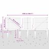 vidaXL Stup za ogradu Siva 25 x 0,4 m (36 mm mreža) Čelik i PVC