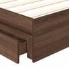 vidaXL Krevet s od storage Smeđi hrast 75 x 190 cm Konstruirano drvo
