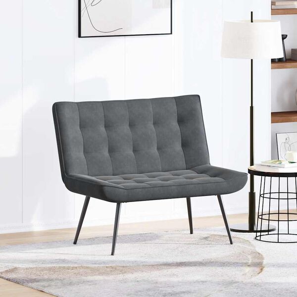 vidaXL Klupa tamnosiva 110x74x84 cm bar&scaron;unasta