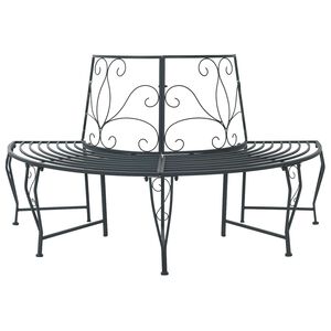 vidaXL Klupa pod drvetom 4-Broj sjedala 160 x 80 x 89 cm Čelik