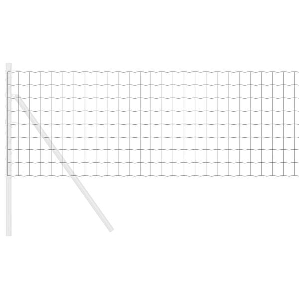 vidaXL Euro ograda Siva 0.6 x 50 m Željezo prekriveno PVC-om
