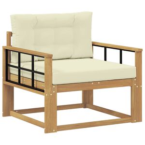 vidaXL Srednja sofa za van Poliester Bijela