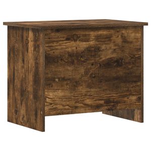 vidaXL Skladi&scaron;ni kovčeg s pohranom Dimljeni hrast 60 x 40 x 50 cm