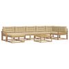 vidaXL Set vanjskih sofa 8 kom. Bijela i bež