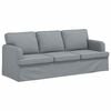 vidaXL Sofa 2 pcs Svijetlo siva 144 x 80 x 85 cm tkanina