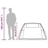vidaXL Tunelski šator za kampiranje za 2 osobe bijeli od tkanine