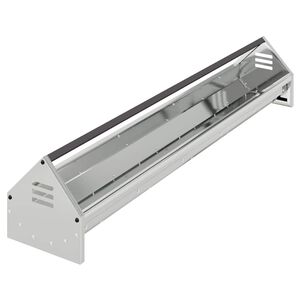 vidaXL Hranilica za koko&scaron;ke Srebrno 108 x 20,5 x 20 cm Cinkani čelik