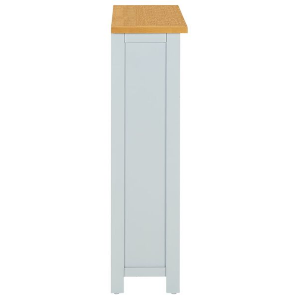 vidaXL Police za knjige s 3 razine 72x22,5x82 cm od masivne hrastovine