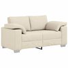 vidaXL Sofa za dvije osobe Bež 160 cm Platnasta tkanina