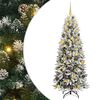 vidaXL Umjetno božićno drvce Bijela 180 cm PVC, plastika, čelik i PE