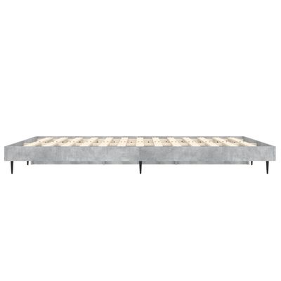 vidaXL Okvir kreveta boja betona 120x190 cm od konstruiranog drva