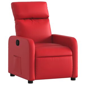 vidaXL Naslonjač od umjetne kože crveni
