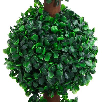 vidaXL Umjetni šimšir u obliku kugle s posudom zeleni 90 cm