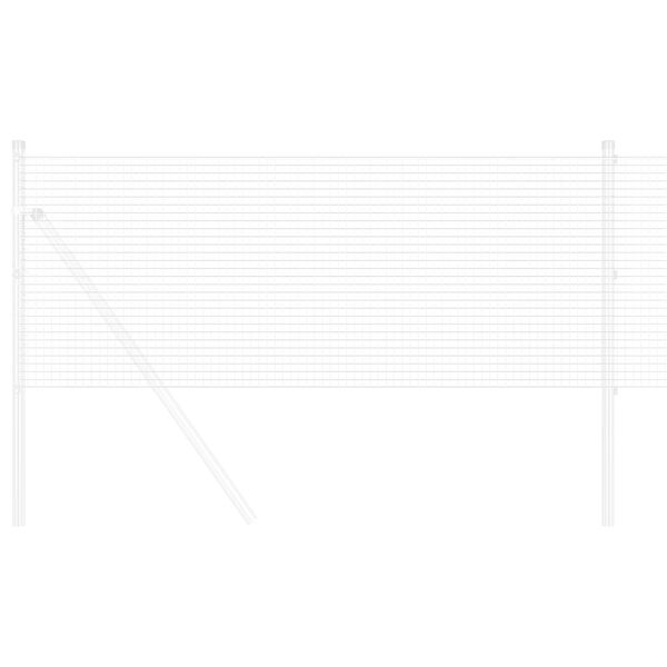 vidaXL Zavarena žičana ograda Srebrno 0.8 x 100 m