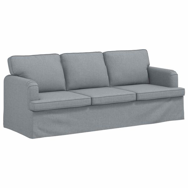 vidaXL Sofa Svijetlo siva 201 x 80 x 85 cm tkanina