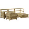 vidaXL 5-dijelni set vrtnih sofa od impregnirane borovine