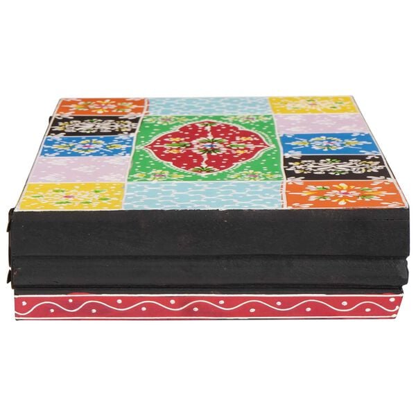 vidaXL Zidne police 2 pcs Šareni 40 x 20 x 6 cm Čvrsto drvo manga