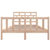 vidaXL Okvir za krevet od masivne borovine 120 x 200 cm
