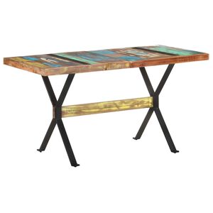 vidaXL Blagovaonski stol 140 x 70 x 76 cm od masivnog obnovljenog drva