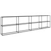 vidaXL 3-složni stalak za biljke Crna 400 x 32 x 104 cm Čelik