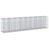vidaXL Gabionski uzdignuti krevet 2 kom. 330 x 50 x 80 cm Srebrna