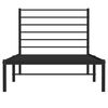 vidaXL Metalni okvir za krevet s uzglavljem crni 80x200 cm