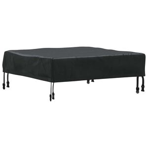 vidaXL Pokrov za stol 62 x 62 x 15 cm Četvrtasti Vodootporan Crna