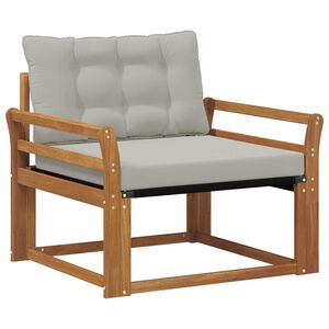 vidaXL Set vanjskih sofa Čvrsto drvo akacije i Textilene Prirodna