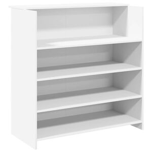 vidaXL Recepcijski stol Bijeli 100x50x103,5 cm Inženirsko drvo