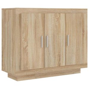 vidaXL Komoda boja hrasta sonome 92x35x75 cm od konstruiranog drva