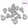 vidaXL Vijak za zaključavanje 12 kom. Srebrna M6 x 12 mm Čelik
