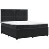 vidaXL Boxspring krevet s madracem Crna 140 x 190 cm Bar&scaron;un