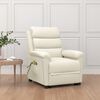 vidaXL Masažna fotelja na podizanje krem baršunasta