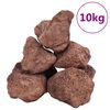 vidaXL Vulkansko kamenje 10 kg crveno 10-30 cm