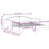 vidaXL Dnevni krevet na razvlačenje svjetlosivi 90 x 190 cm bar&scaron;unasti