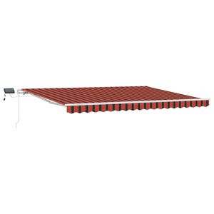 vidaXL Povlačivi tende narančasta i smeđa 450 &times; 300 cm
