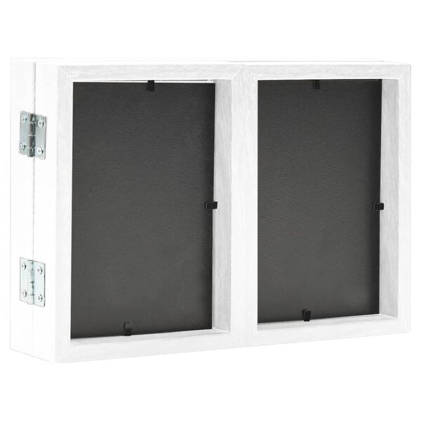 vidaXL Trodijelni okvir za fotografije bijeli 28x18 cm + 2x (13x18 cm)