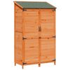 vidaXL Vrtna &Scaron;upa Smeđa 106,5 x 56 x 176 cm Konstruirano drvo