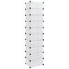 vidaXL Stalak za cipele prozirni 44 x 32 x 174 cm PP