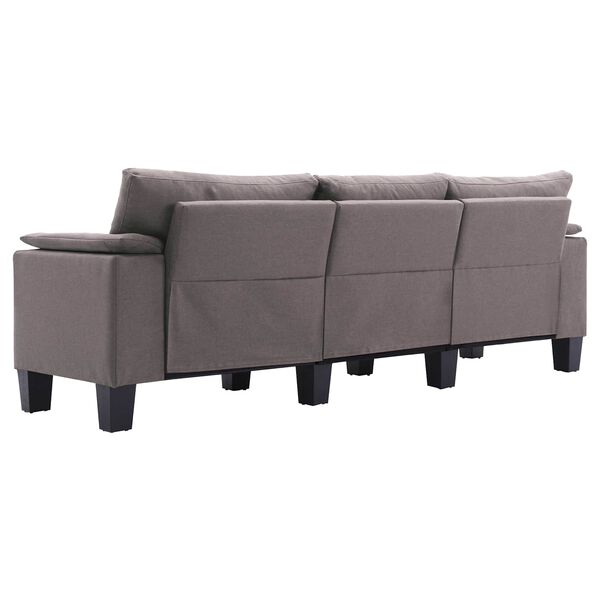 vidaXL Sofa Sivo-smeđa Trosjedi tkanina