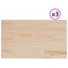 vidaXL Stolne ploče 3 kom 80x47x2,5 cm od masivne borovine pravokutne