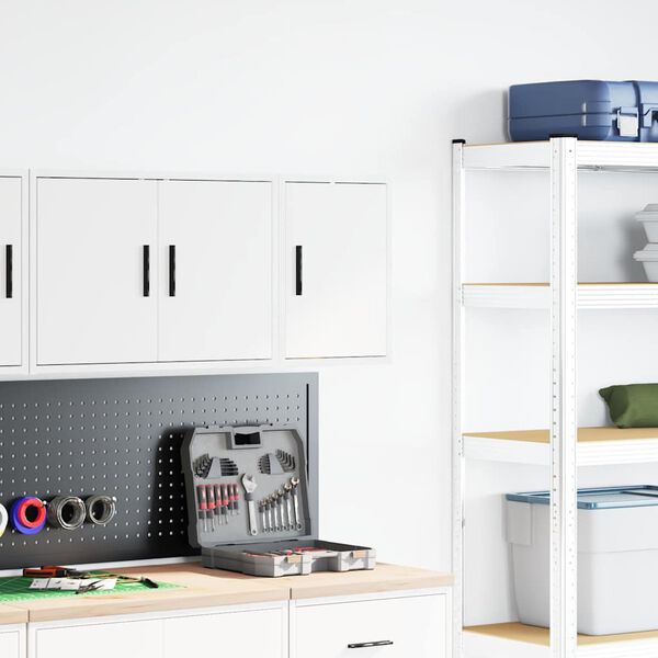 vidaXL Garažni zidni ormarić izrađen od bijelog drveta