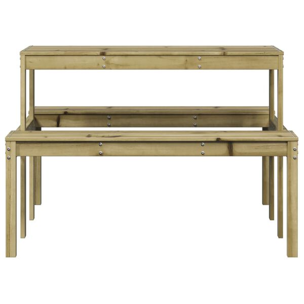 vidaXL Stol za piknik 110 x 134 x 75 cm od impregnirane borovine