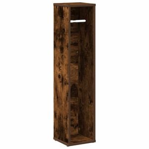 vidaXL Kupaonski ormarić s držačem za role, dimljeni hrast 20,5x20x90 cm