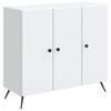 vidaXL Kreveta Bijela 89 x 34,5 x 80 cm Konstruirano drvo