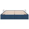 vidaXL Krevet s od storage s uzglavljem Plava 140 x 190 cm tkanina