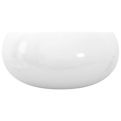 vidaXL Trodijelni set kupaonskog namještaja keramički bijeli
