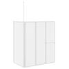 vidaXL Zavjesa za kadu Matirano 120 x 70 x 137 cm Aluminij