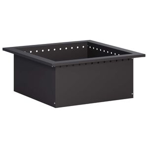 vidaXL Prsten za vatru Crna 60 x 60 x 25 cm Čelik